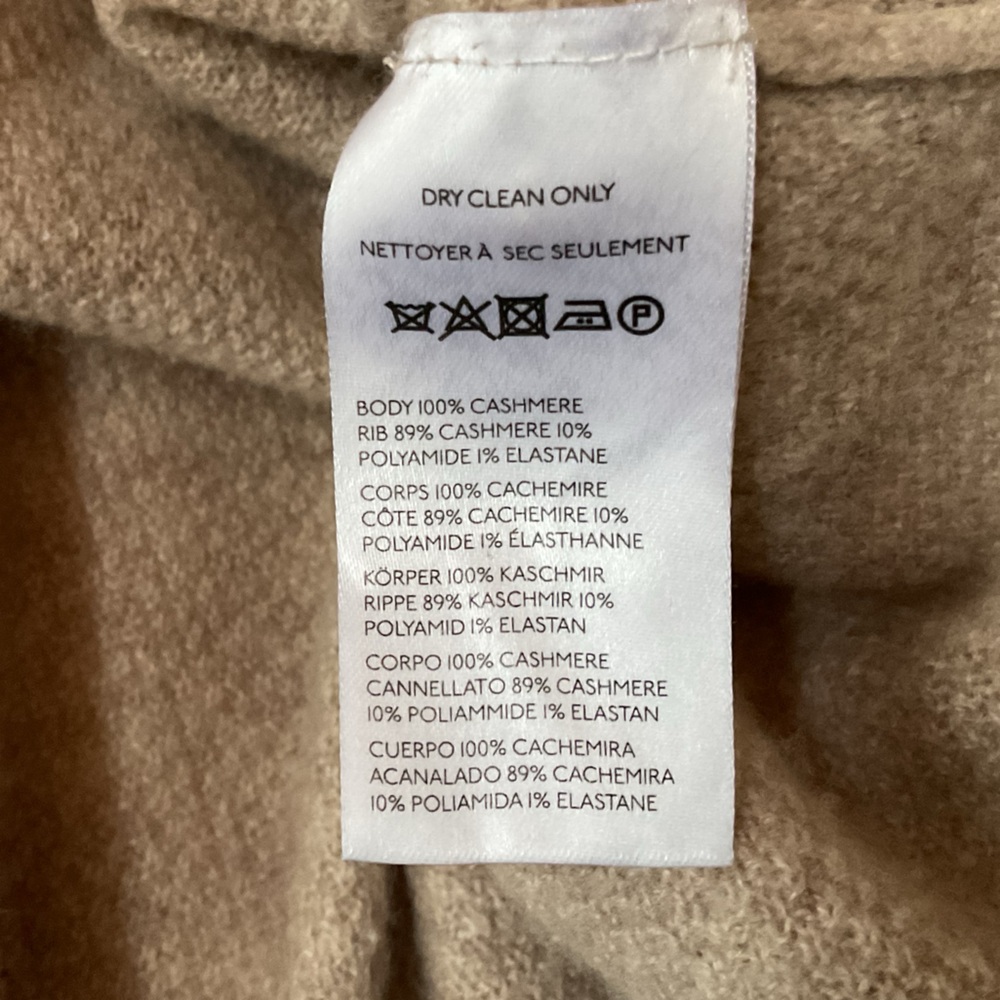 The Shea Oversized Boxy Cashmere Sweater by Maeve, oatmeal, Medium - Picture 7 of 8